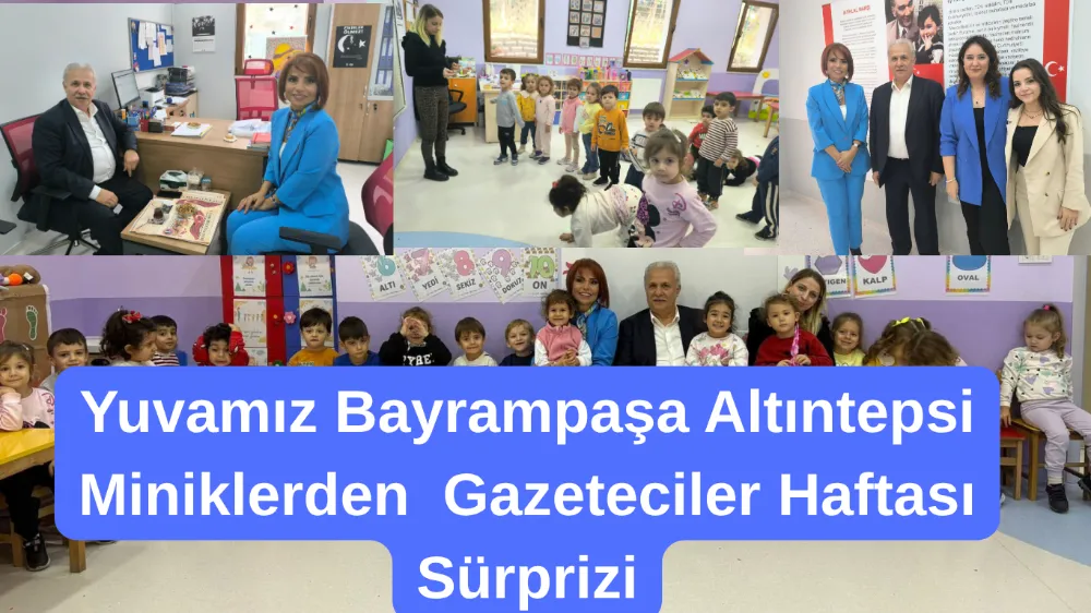 Altıntepsi Kreşi Minikleri, Gazeteciler Haftasında “Cumhuriyetin İlanı” Gazetesiyle Büyüledi