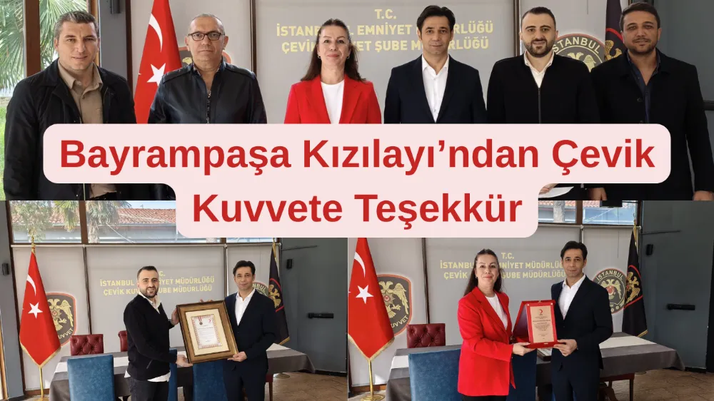 Bayrampaşa Kızılayı’ndan Çevik Kuvvete Teşekkür