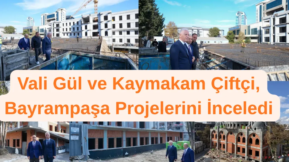 Vali Davut Gül ve Kaymakam Abdullah Çiftçi, Bayrampaşa’daki Yatırım Alanlarında İncelemelerde Bulundu
