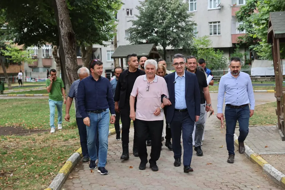Başkan Mutlu, Çalışmaları Yerinde İnceledi: Sabri Akpınar Parkı’nda Sıcak Karşılama