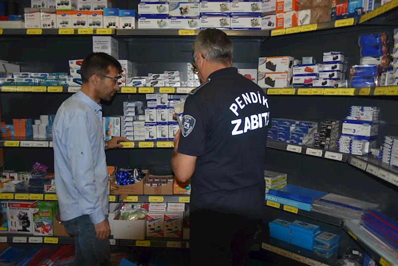Yeni Eğitim ve Öğretim Dönemi Öncesi Kırtasiyeleri Denetliyorlar